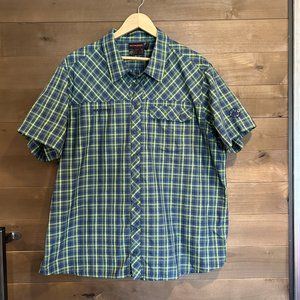 MAMMUT REI Asko Button Down Lighweight Hike Bike Travel Shirt